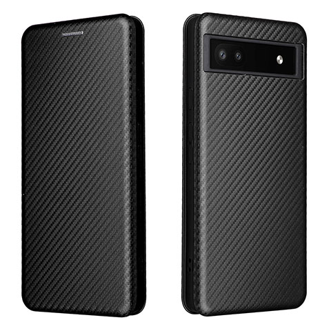 Coque Portefeuille Livre Cuir Etui Clapet L02Z pour Google Pixel 6a 5G Noir