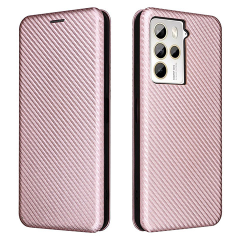 Coque Portefeuille Livre Cuir Etui Clapet L02Z pour HTC U23 5G Or Rose