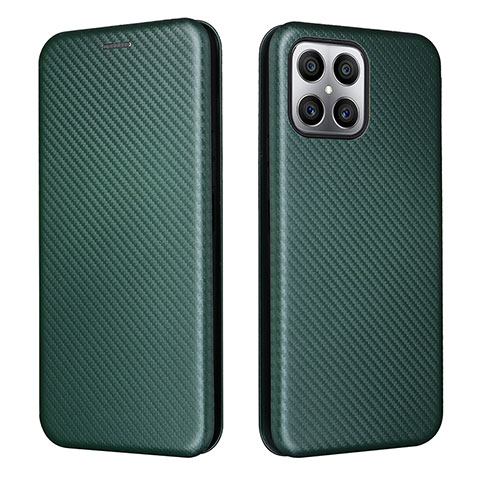 Coque Portefeuille Livre Cuir Etui Clapet L02Z pour Huawei Honor X8 4G Vert