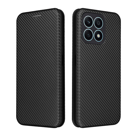 Coque Portefeuille Livre Cuir Etui Clapet L02Z pour Huawei Honor X8a 4G Noir