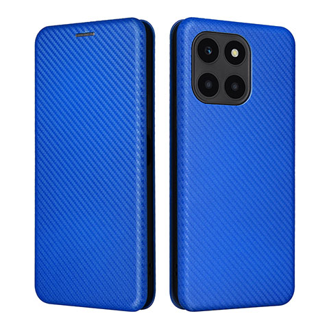 Coque Portefeuille Livre Cuir Etui Clapet L02Z pour Huawei Honor X8b Bleu