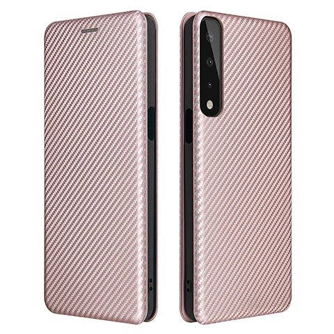 Coque Portefeuille Livre Cuir Etui Clapet L02Z pour LG Stylo 7 Or Rose