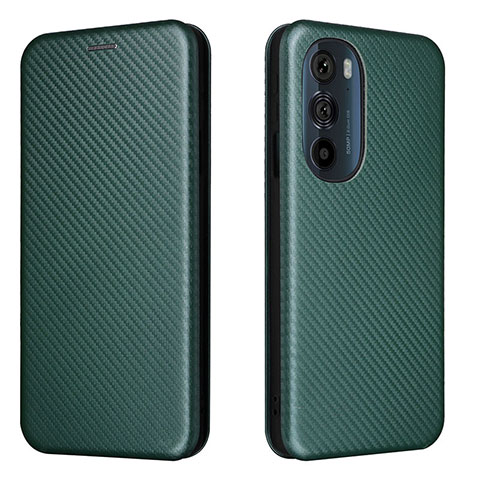 Coque Portefeuille Livre Cuir Etui Clapet L02Z pour Motorola Moto Edge 30 Pro 5G Vert