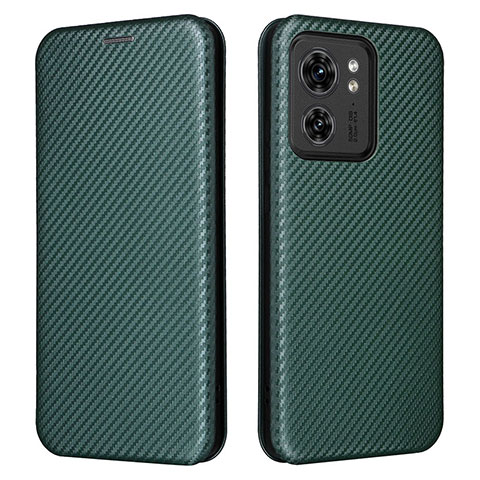 Coque Portefeuille Livre Cuir Etui Clapet L02Z pour Motorola Moto Edge 40 5G Vert