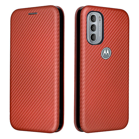 Coque Portefeuille Livre Cuir Etui Clapet L02Z pour Motorola Moto G31 Marron