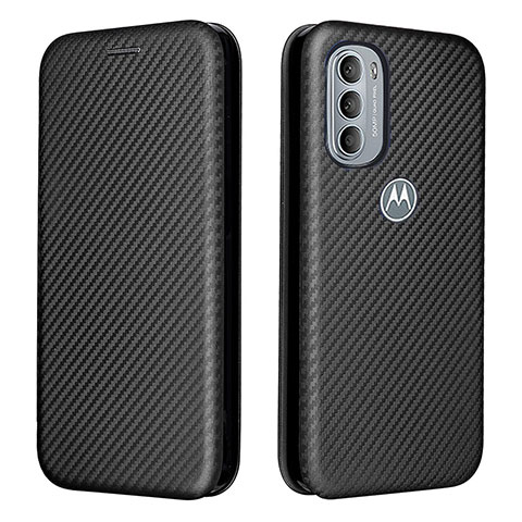 Coque Portefeuille Livre Cuir Etui Clapet L02Z pour Motorola Moto G31 Noir