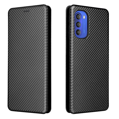 Coque Portefeuille Livre Cuir Etui Clapet L02Z pour Motorola Moto G51 5G Noir