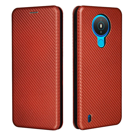 Coque Portefeuille Livre Cuir Etui Clapet L02Z pour Nokia 1.4 Marron