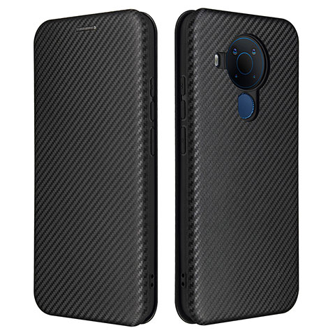 Coque Portefeuille Livre Cuir Etui Clapet L02Z pour Nokia 5.4 Noir