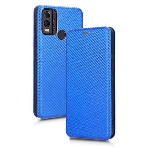 Coque Portefeuille Livre Cuir Etui Clapet L02Z pour Nokia C22 Bleu