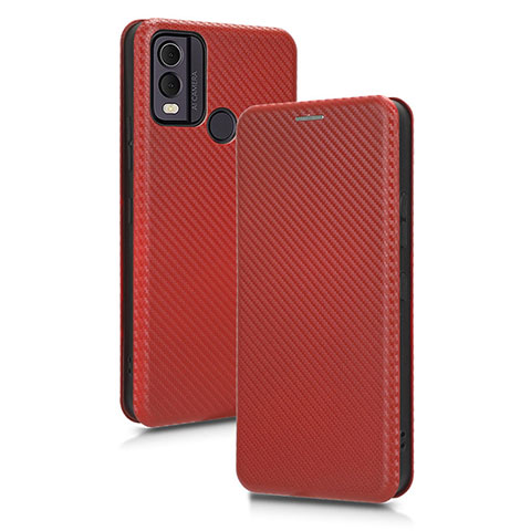 Coque Portefeuille Livre Cuir Etui Clapet L02Z pour Nokia C22 Marron