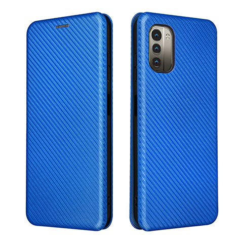 Coque Portefeuille Livre Cuir Etui Clapet L02Z pour Nokia G11 Bleu