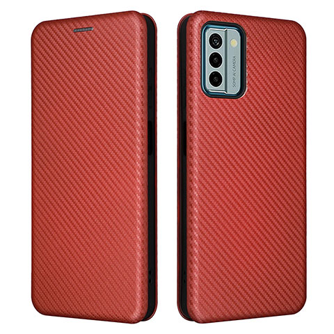 Coque Portefeuille Livre Cuir Etui Clapet L02Z pour Nokia G22 Marron