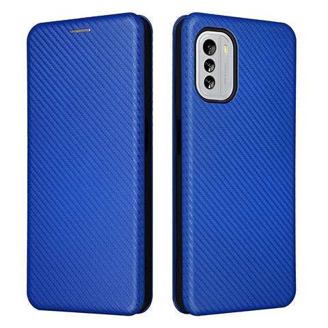 Coque Portefeuille Livre Cuir Etui Clapet L02Z pour Nokia G60 5G Bleu