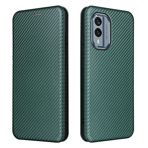 Coque Portefeuille Livre Cuir Etui Clapet L02Z pour Nokia X30 5G Vert