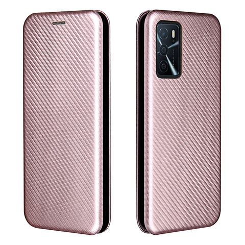 Coque Portefeuille Livre Cuir Etui Clapet L02Z pour Oppo A16 Or Rose