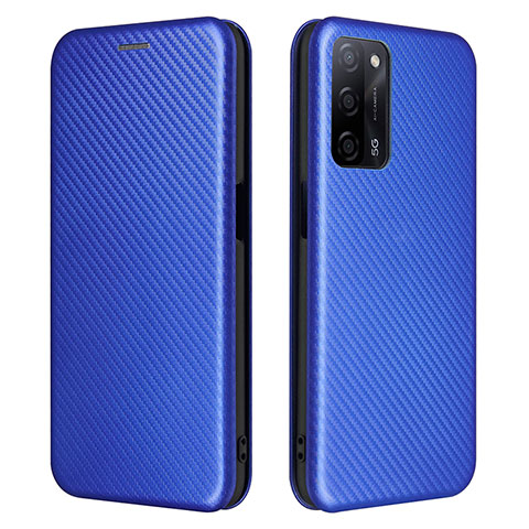 Coque Portefeuille Livre Cuir Etui Clapet L02Z pour Oppo A53s 5G Bleu