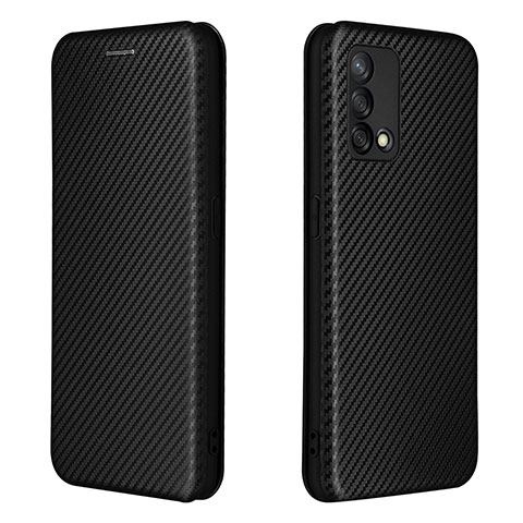 Coque Portefeuille Livre Cuir Etui Clapet L02Z pour Oppo A74 4G Noir