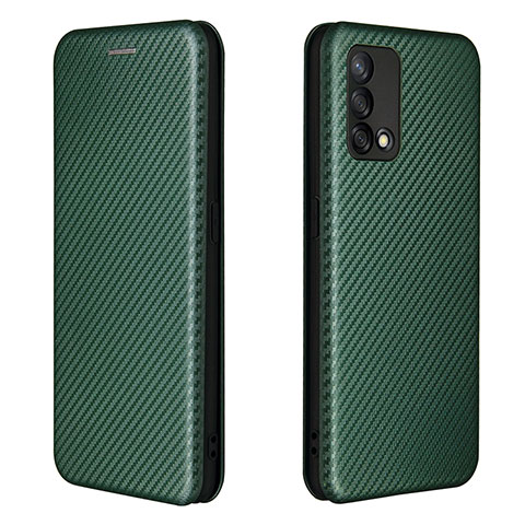 Coque Portefeuille Livre Cuir Etui Clapet L02Z pour Oppo A74 4G Vert