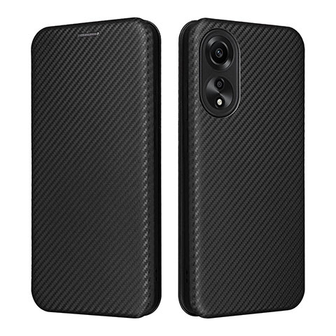 Coque Portefeuille Livre Cuir Etui Clapet L02Z pour Oppo A78 4G Noir