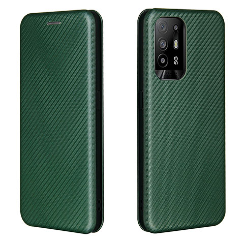 Coque Portefeuille Livre Cuir Etui Clapet L02Z pour Oppo A94 5G Vert