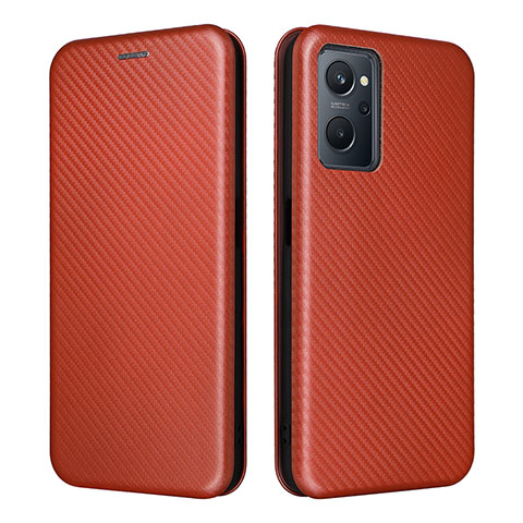 Coque Portefeuille Livre Cuir Etui Clapet L02Z pour Oppo A96 4G Marron