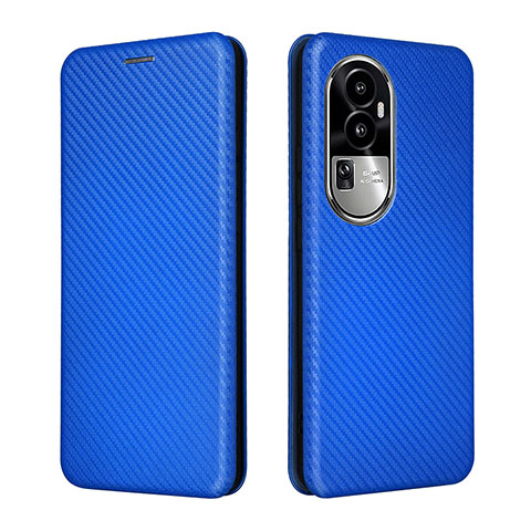 Coque Portefeuille Livre Cuir Etui Clapet L02Z pour Oppo Reno10 Pro+ Plus 5G Bleu