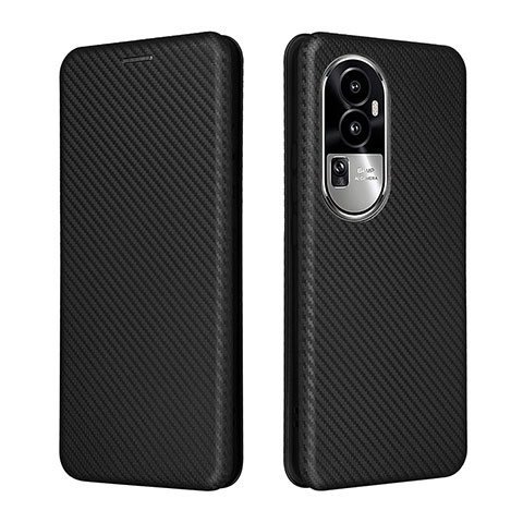 Coque Portefeuille Livre Cuir Etui Clapet L02Z pour Oppo Reno10 Pro+ Plus 5G Noir