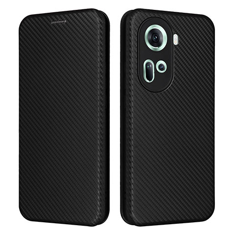 Coque Portefeuille Livre Cuir Etui Clapet L02Z pour Oppo Reno11 5G Noir