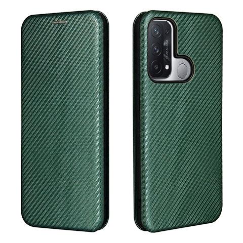 Coque Portefeuille Livre Cuir Etui Clapet L02Z pour Oppo Reno5 A Vert