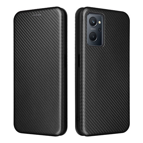 Coque Portefeuille Livre Cuir Etui Clapet L02Z pour Realme 9i 4G Noir