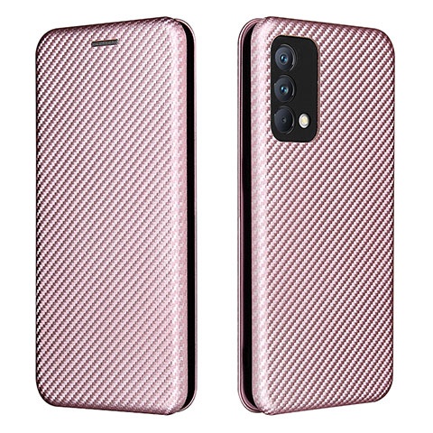 Coque Portefeuille Livre Cuir Etui Clapet L02Z pour Realme GT Master 5G Or Rose