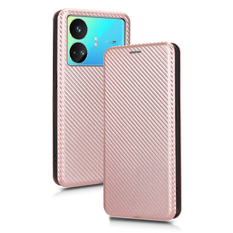 Coque Portefeuille Livre Cuir Etui Clapet L02Z pour Realme GT Neo5 SE 5G Or Rose