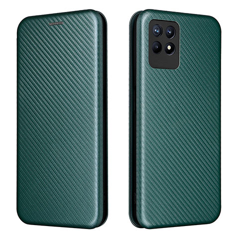 Coque Portefeuille Livre Cuir Etui Clapet L02Z pour Realme Narzo 50 4G Vert