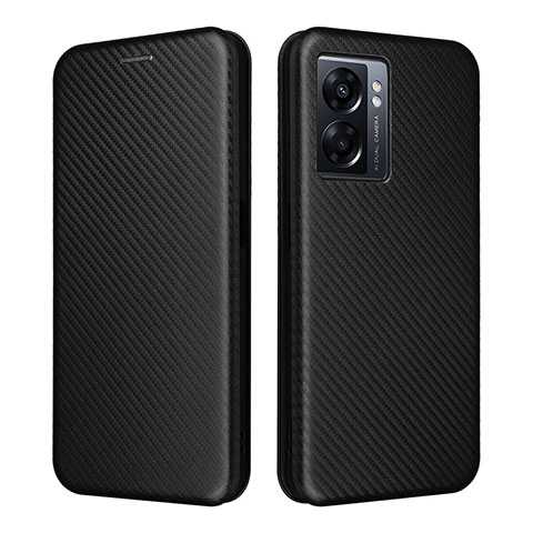 Coque Portefeuille Livre Cuir Etui Clapet L02Z pour Realme Q5i 5G Noir