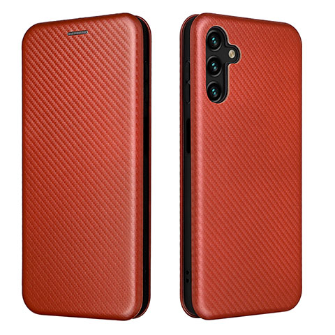 Coque Portefeuille Livre Cuir Etui Clapet L02Z pour Samsung Galaxy A04s Marron