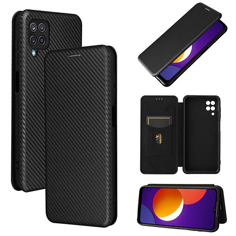 Coque Portefeuille Livre Cuir Etui Clapet L02Z pour Samsung Galaxy A12 5G Noir