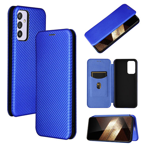 Coque Portefeuille Livre Cuir Etui Clapet L02Z pour Samsung Galaxy A15 4G Bleu