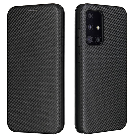 Coque Portefeuille Livre Cuir Etui Clapet L02Z pour Samsung Galaxy A52s 5G Noir