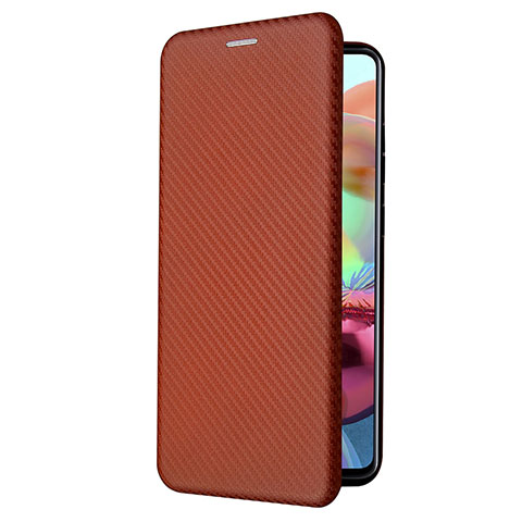 Coque Portefeuille Livre Cuir Etui Clapet L02Z pour Samsung Galaxy A72 5G Marron