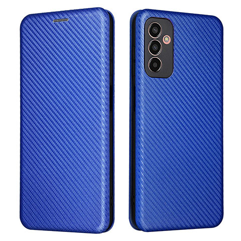 Coque Portefeuille Livre Cuir Etui Clapet L02Z pour Samsung Galaxy F13 4G Bleu