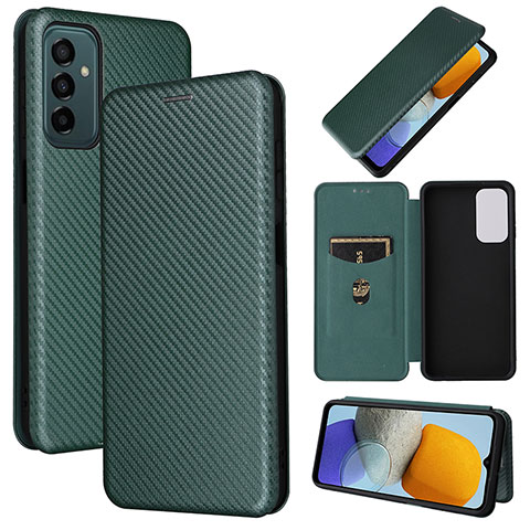 Coque Portefeuille Livre Cuir Etui Clapet L02Z pour Samsung Galaxy F23 5G Vert