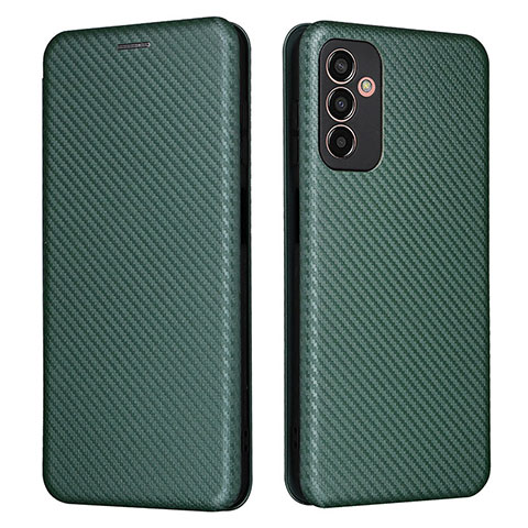 Coque Portefeuille Livre Cuir Etui Clapet L02Z pour Samsung Galaxy M13 4G Vert