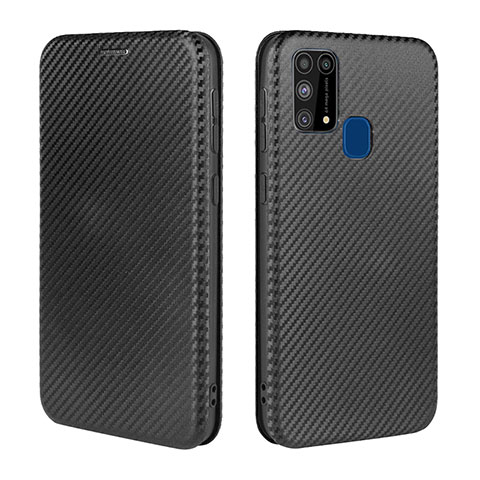 Coque Portefeuille Livre Cuir Etui Clapet L02Z pour Samsung Galaxy M21s Noir