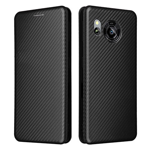 Coque Portefeuille Livre Cuir Etui Clapet L02Z pour Sharp Aquos Sense7 Noir