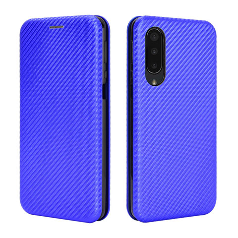 Coque Portefeuille Livre Cuir Etui Clapet L02Z pour Sharp Aquos Zero5G basic Bleu