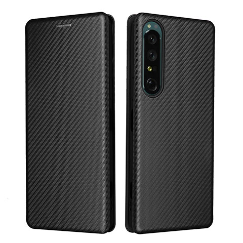 Coque Portefeuille Livre Cuir Etui Clapet L02Z pour Sony Xperia 1 IV SO-51C Noir