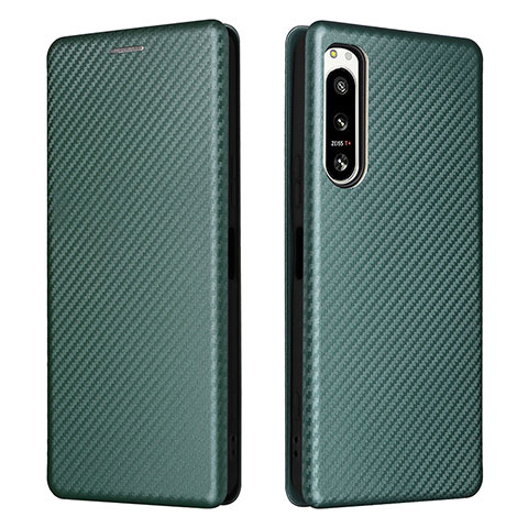 Coque Portefeuille Livre Cuir Etui Clapet L02Z pour Sony Xperia 5 IV Vert