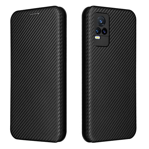 Coque Portefeuille Livre Cuir Etui Clapet L02Z pour Vivo V21e 4G Noir