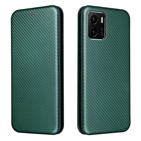 Coque Portefeuille Livre Cuir Etui Clapet L02Z pour Vivo Y10 t1 Vert